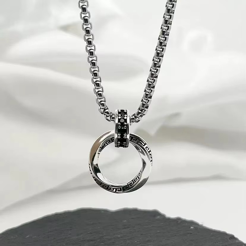 925 Sterling Silver Chain Necklace Men - 새로운 925 스털링 실버 목걸이, 빈티지