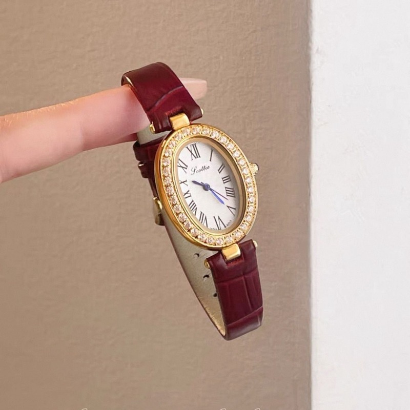 Watch Accessories - Chumu 시계 여성용 풀 다이아몬드 벨트