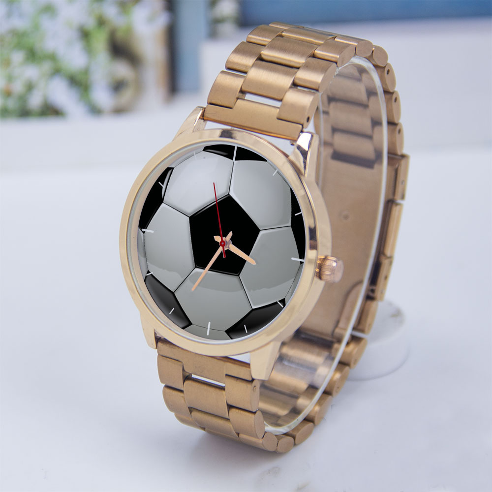 축구 디자인 팬들을 위한 실버 남성용 시계, 남녀 공용 - Watch Accessories 리뷰 및 가격