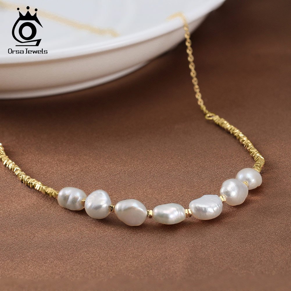 ORSA JEWELS 빈티지 925 스털링 실버 너겟  - Pearl Choker Necklace Vintage 리뷰 및 가격
