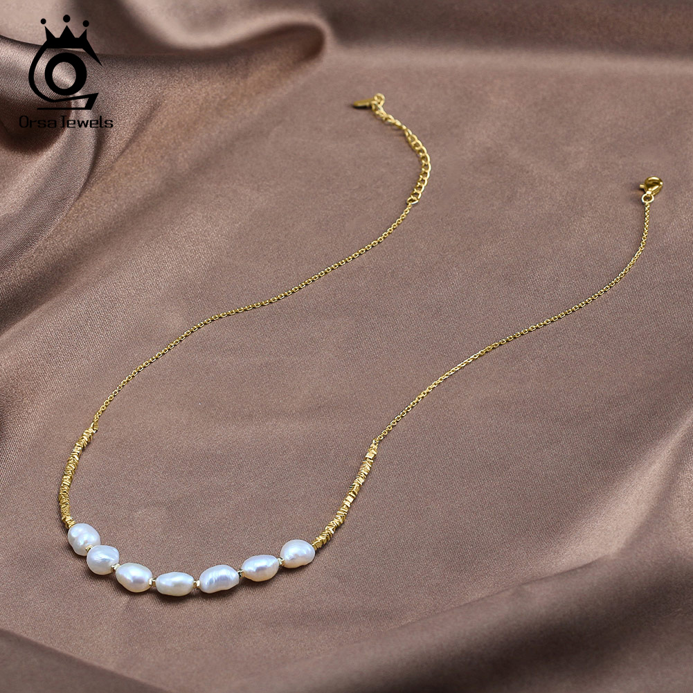 ORSA JEWELS 빈티지 925 스털링 실버 너겟  - Pearl Choker Necklace Vintage 리뷰 및 가격