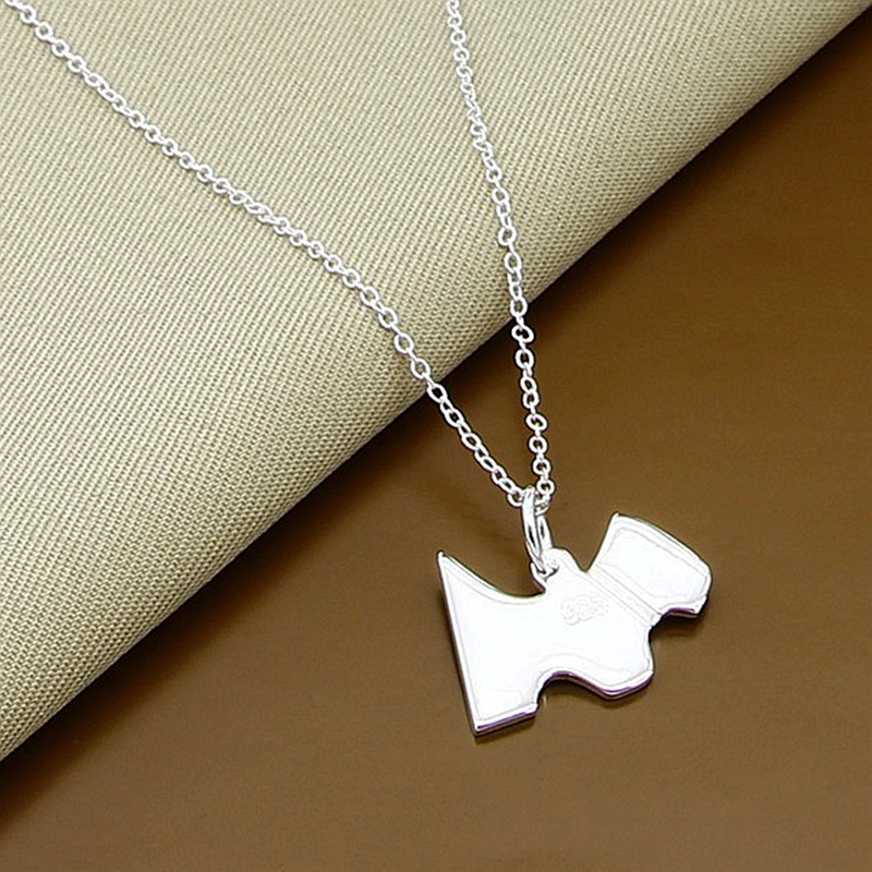 40~75cm, 925 스털링 실버 소재의 강아지 펜던 - 925 Sterling Silver Chain Necklace Men 리뷰 및 가격