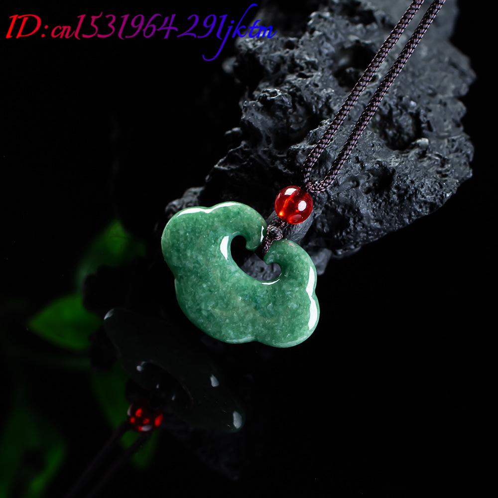 천연 미얀마 비취 루이 펜던트 목걸이 패션 조각 부적  - Necklaces 리뷰 및 가격
